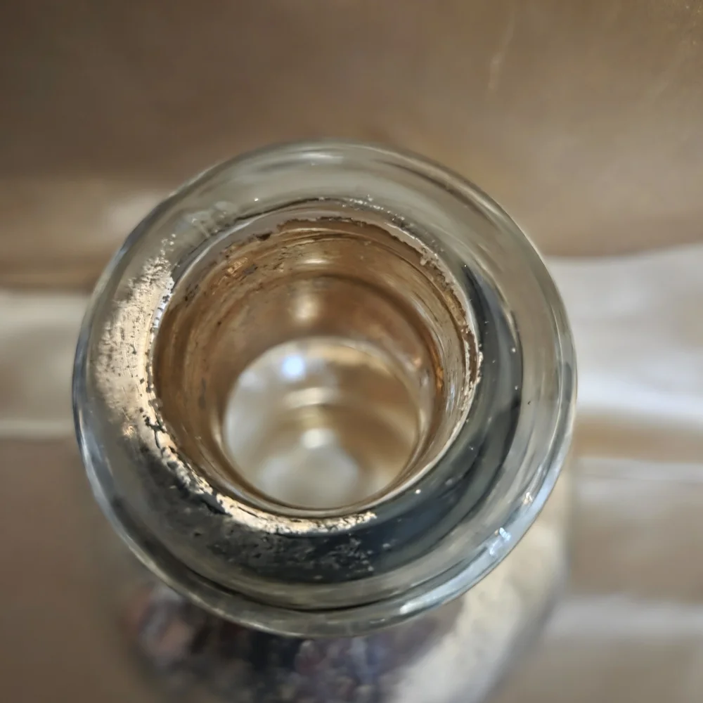 Silver Seahorse Decorative Glass Bottle